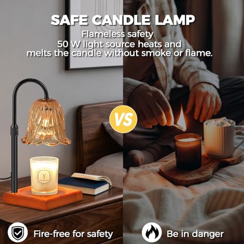 GODONLIF Candle Warmer Lamp with Timer Dimmable, Birthday Gifts for Women Mom, House Warming Gifts New Home Decor, Wax Mel...