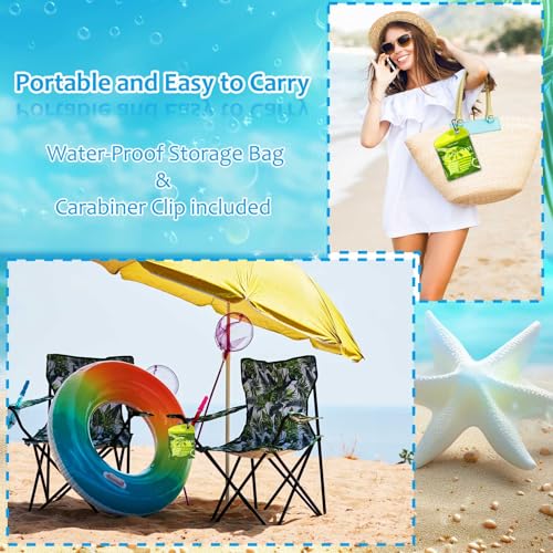 BOPLYBAY Natural Sand Remover Pouch for Beach | Aloe & Oat Powder, Talc-Free & Hypoallergenic | Waterless Cleaner for Fee...