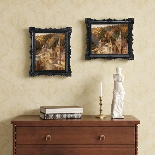 MXMHOME Vintage Picture Frame with Embossed Flower Design, Ornate Photo Frame, Hand-Crafted Resin Antique Frames for Table...