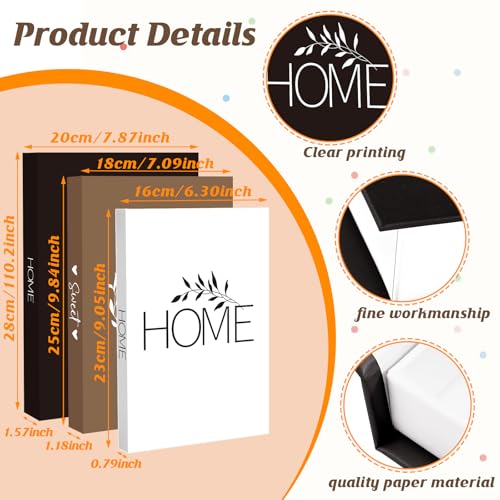 Thyle 3 Pcs Decorative Books Fake Faux Aesthetic Coffee Table Books Decoration for Living Room Bedroom Office Shelf Booksh...