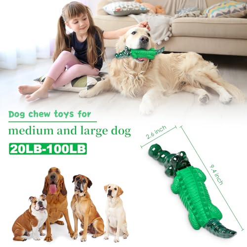 Dog Toys for Aggressive Chewers -Indestructible Dog Toys for Large Dogs to Reduce Pet Anxiety and Boredom for Small, Mediu...