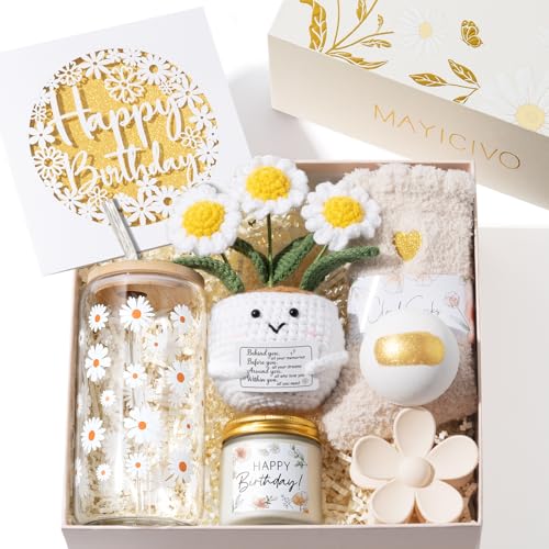 Birthday Gifts for Women Friendship, Womens Gifts for Birthdays Unique Happy Birthday Gift Basket for Best Friends Mom Sis...