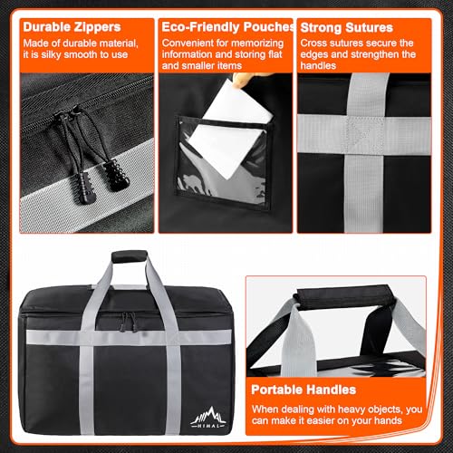 Himal Outdoors Insulated Food Delivery Bag XXXL-23Wx15Hx14D inches Premium Insulated Grocery Bag for HOT/COLD Food Deliver...