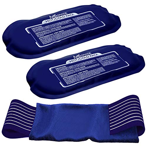 Reusable Hot and Cold Ice Packs for Injuries (3-Piece Set), Joint Pain, Muscle Soreness and Body Inflammation - Reusable G...