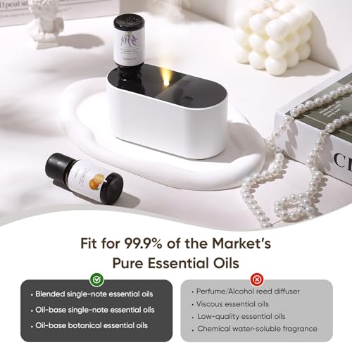 Lecdura Waterless Diffuser for Essential Oil, Battery Operated Scent Air Aromatherapy Diffuser, Mini Aroma Diffusers with ...