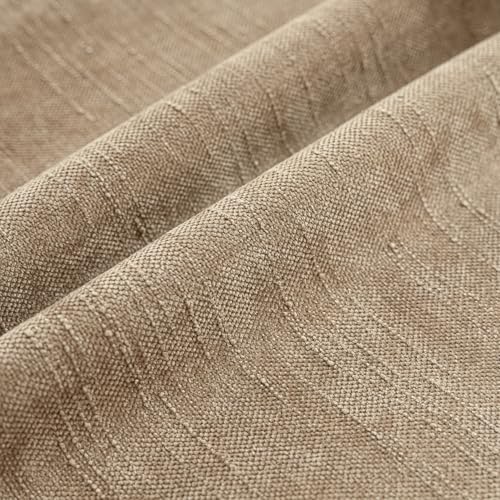 Foindtower Pack of 2 Textured Chenille Throw Decorative Pillow Covers Square Accent Solid Cushion Cover Neutral Farmhouse ...
