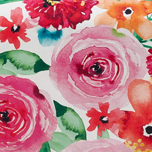 SARO LIFESTYLE Santa Monica Floral Table Runner, Multi, 16"x72"