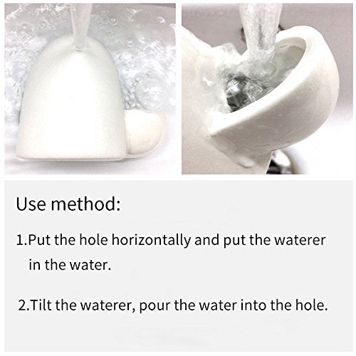 Dahey Drinking Water Feeder Ceramics Slient Bottle Waterer Automatic Small Pets for Hamster Hedgehog Chinchilla Ferret Sma...