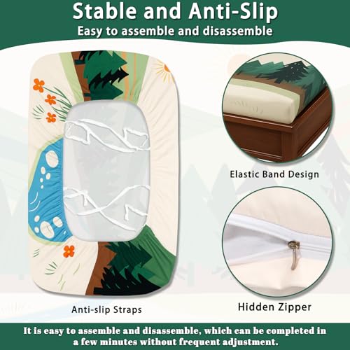Breling 2 Set Rv Dinette Cushion Covers Stretch Washable Camper Dinette Cushion slipcovers, Rv & Camper Essentials, Lovese...