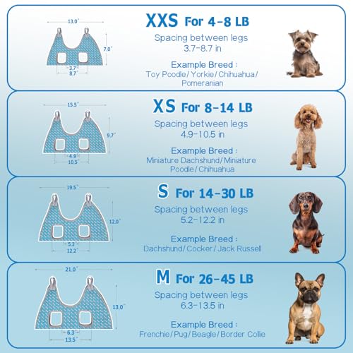 Supet Dog Grooming Hammock Harness for Dogs Cats, Relaxation Pet Nail Clipper Hammock, Restraint Dog & Small Animal Leashe...