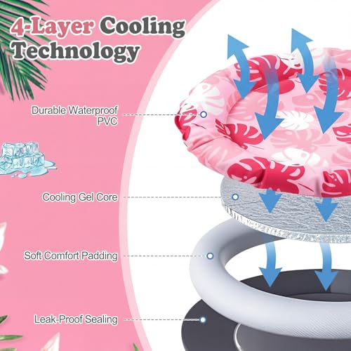 Drydiet Pet Cooling Mat for Cats & Small Dogs, 20'' Self Cooling Pad with Gel, Waterproof & Scratch-Resistant, No Water or...
