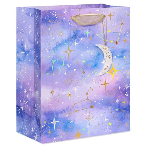 Papyrus 13" Large Gift Bag (Celestial Constellations) for Birthdays, Bridal Showers, Anniversaries and All Occasions (1 Bag)