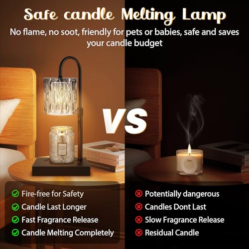 Candle Warmer Lamp with Timer, Electric Candle Warmer for Jar Candles, House Warming Gifts, Birthday Gifts for Mom Women F...