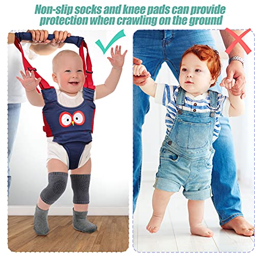 Panitay Handheld Baby Walking Harness Adjustable Toddler Walking Assistant Baby Walker Assistant Belt with 4 Pairs Crawlin...