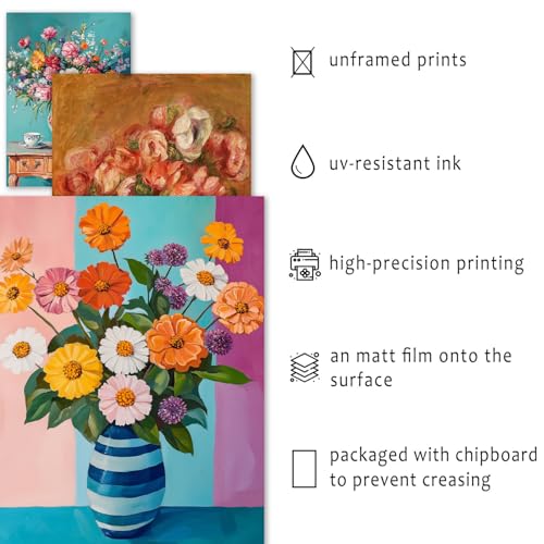ANERZA 16 PCS Eclectic Wall Art Decor, Mid Century Modern Maximalist Home Gallery Wall Collage Kit Prints for Bedroom Bath...
