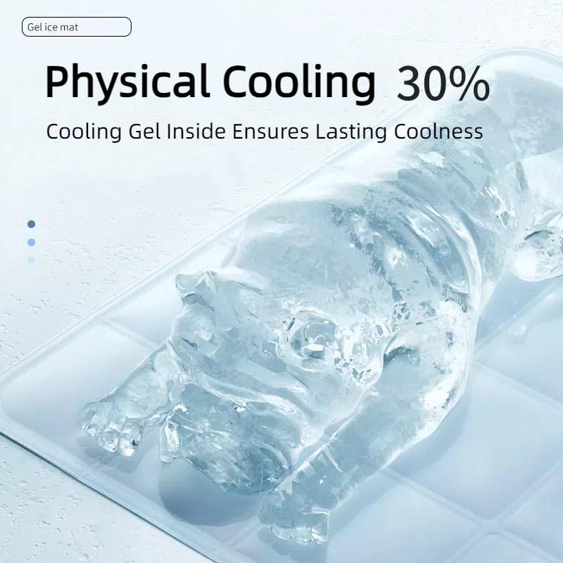 ZeQi Gel-Filled Cooling Mats for Cats Dogs Pets, Water-Proof Surface, Summer Dog Cool Mat, Cooling Cat Bed, Cool Mat, Ice ...