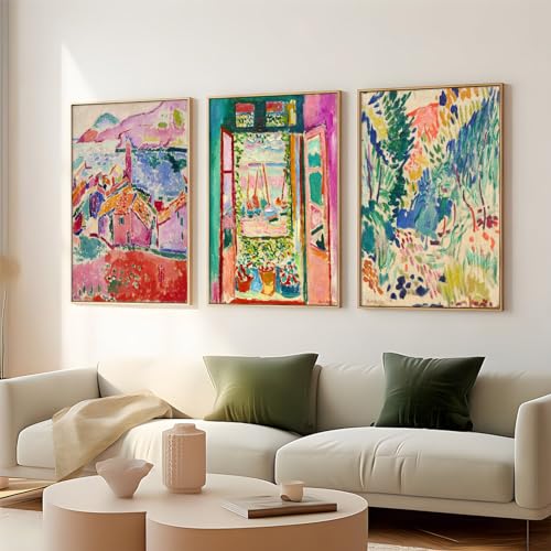 Henri Matisse Wall Art Prints Aesthetic Canvas Matisse Wall Decor Painting Colorful Matisse Wall Art Poster Boho Abstract ...