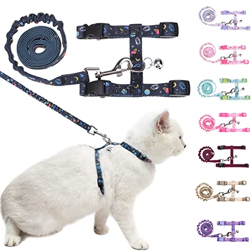 BEAUTYZOO Cat Harness and Leash Set Escape Proof for Walking, Kitten Soft Adjustable Vest Harnesses for Small Medium Large...