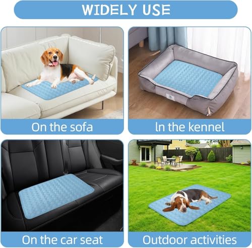 FVELPLT 2025 New Dog Cooling Mat, Pet Cooling Mats, Summer Cool Pads Pet Mat Outdoor for Dogs & Cats, Pet Bed Mats Machine...
