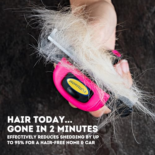 DakPets Stainless Steel Pet Deshedding Tool - Grooming Brush for Cats and Dogs, Removes Trapped Hair, Reduces Shedding by ...