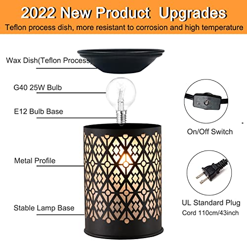 kobodon Metal Wax Warmer,Wax melt Warmer,Candle Wax Burner, Electirc Wax Melt Warmer Candle Melter as Gifts for Moms Grand...
