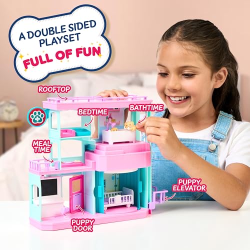 Little Live Pets Mama Surprise Families Pet Vet Playset, Baby Care Clinic Animal Hospital Play Set, 3 Puppies, Accessorie...