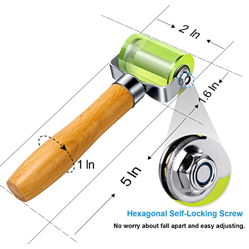 LUMITECO Bearings Equipped Automotive Car Audio Sound Deadening Application Wheel Roller, Heat Abatement Mat Wallpaper App...