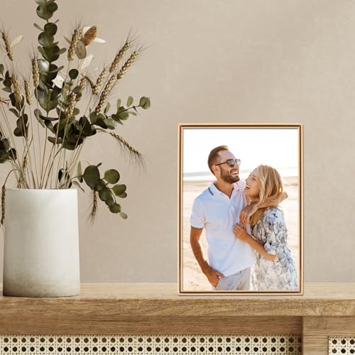 Lawrence Frames 5" W x 7" H Simply Gold Metal Picture Frame (670057)