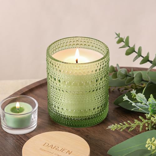 Eucalyptus & Sage Soy Scented Candles for Home- 10oz 68H Natural Soy Wax Aromatherapy Jar Candle with Strong Scent, Decora...
