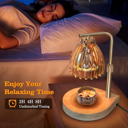 Birthday Gifts for Women Candle Warmer Lamp with Adjustable Height, Timer & Dimmer, Birthday Gifts for Women, Elegant Gift...