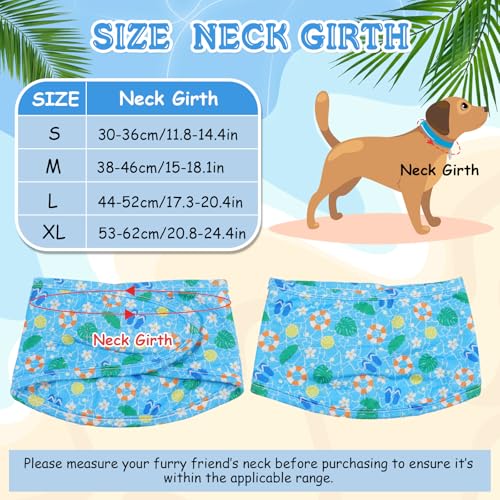 Dansydaisy 5 Dog Cooling Bandanas Dog Instant Cooling Neck Wraps Basic Collars Breathable Ice Scarf Pet Heat Relief Collar...