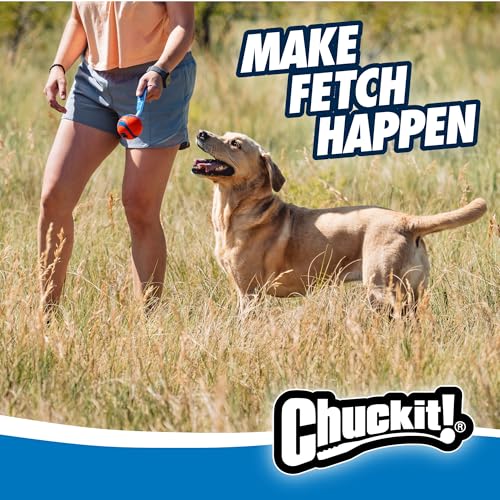 Chuckit! Ultra Tug Dog Toy, Medium Fetch and Dog Ball Tug Toy for Dogs 20-60 Pounds