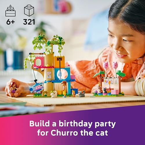 LEGO Friends Party & Tree House Building Toy, Pretend Play Blocks with Toys & 2 Minidolls, Creative Storytelling Toy for K...
