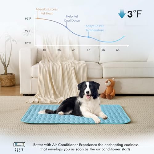 MICROCOSMOS Summer Cooling Mat & Sleeping Pad- Water Absorption Top, Materials Safe, Easy Carry, EZ Clean. Keep Cooling fo...