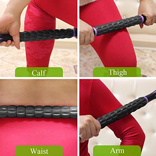 MZDXJ Muscle Roller Massage Roller Stick- Deep Tissue Fascia Blaster for Myofascial Pain Relief, Lymphatic Drainage & Body...