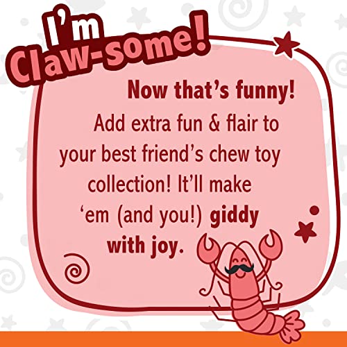 Nylabone Lobster Power Chew Toy for Dogs, Dog Toys for Aggressive Chewers, Filet Mignon Flavor, Small Dogs - Up to 25 Ibs,...