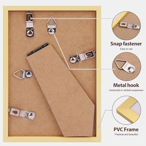 Fixwal 4x6 Picture Frame Set of 6, Gift for 2026 Graduation Father's Day, Thin Border and Light Weight Photo Frames for Wa...