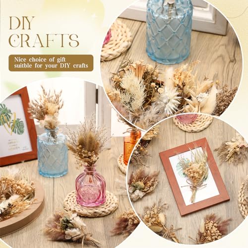 Layhit 12 Pack Boho Dried Flower Bouquet Mini Wedding Handmade Dry Flowers Decor for Vase Crafts DIY Photo Boutonniere for...