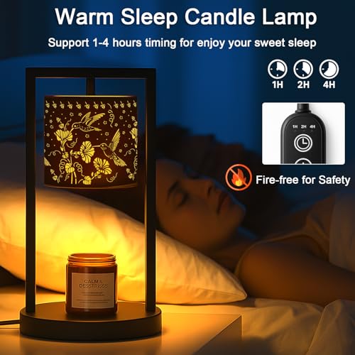 Gantok Candle Warmer Lamp with Timer Wax Melt Warmer for Scented Jar Candles Candle Lamp Warmer Gifts for Mom Christmas Gi...