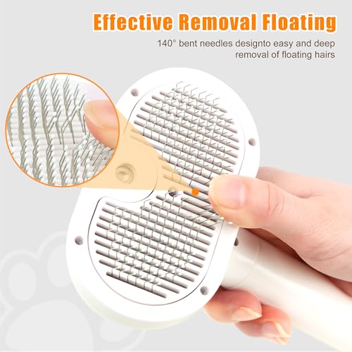 JAWADE 2026 New Upgrade 3-in-1 Pet Steam Brush - Dog Brush for Shedding & Cat Brushes for Indoor Cats - Skin-Friendly, Sel...