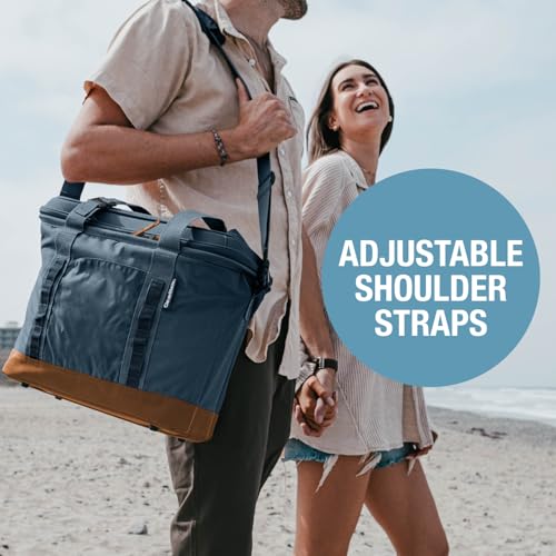 CleverMade Pacifica Collapsible Cooler Bag – Medium Portable Cooler Bag for Travel, Foldable Insulated Cooler for Beach, P...