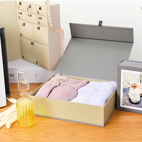 Savor | Keepsake Overflow Box | Acid-Free Storage and Gift Box with Magnetic Close for Safely Holding Mementos, Organizing...