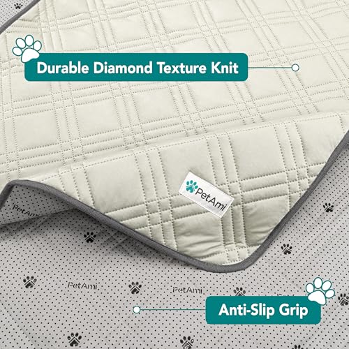 PetAmi Waterproof Cooling Mat for Dog, Premium Pet Cooling Blanket for Bed Crate, Anti Slip Indoor Dog Cool Pad for Sleepi...