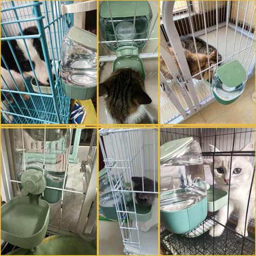 35oz Hanging Automatic Rabbit Water Dispenser, Cage Water Bottle Auto Gravity Pet Water Station for Small Animals, Puppy K...
