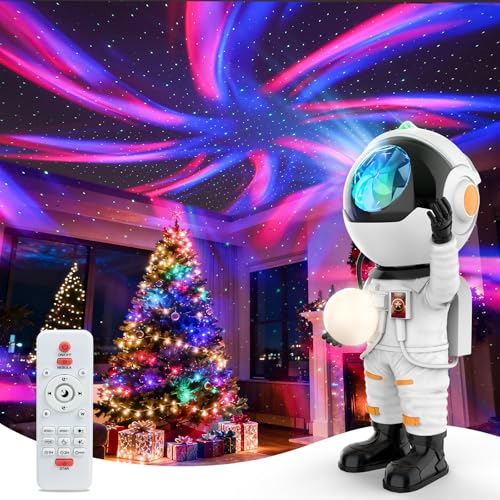 Rossetta Astronaut Galaxy Projector, Star Projector for Bedroom, LED Night Light for Kids Room with Timer and Remote, Gift...