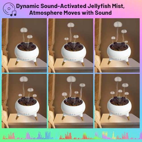 Aroma Diffuser with 7-Color Changing Lights, Quiet Ultrasonic Essential Oil Diffuser for Home, Auto Shut-Off, Cool Mist Hu...