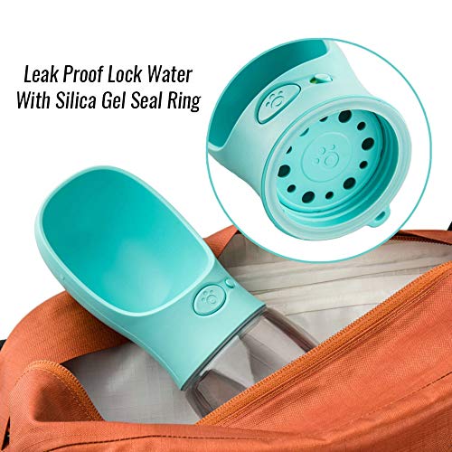 DEYACE Dog Water Bottle, Leak Proof Portable Pet Water Bottles for Dogs, Puppy Water Dispenser with Drinking Feeder for Tr...