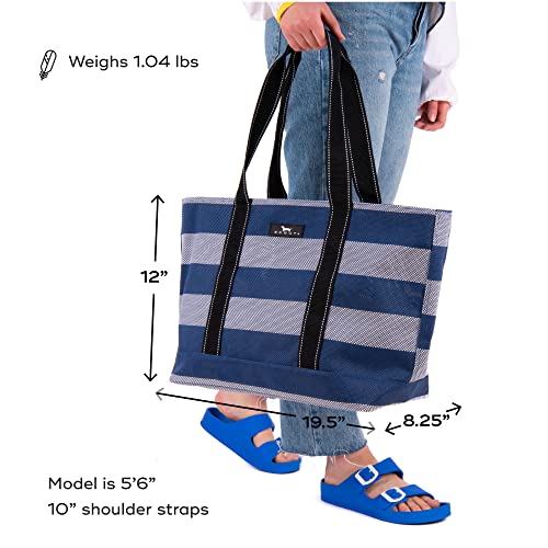 SCOUT Joyride - Large Sandproof Beach Bag For Women - Durable Mesh Woven Beach Tote, Pool Bag - Fabric Lets Sand Escape
