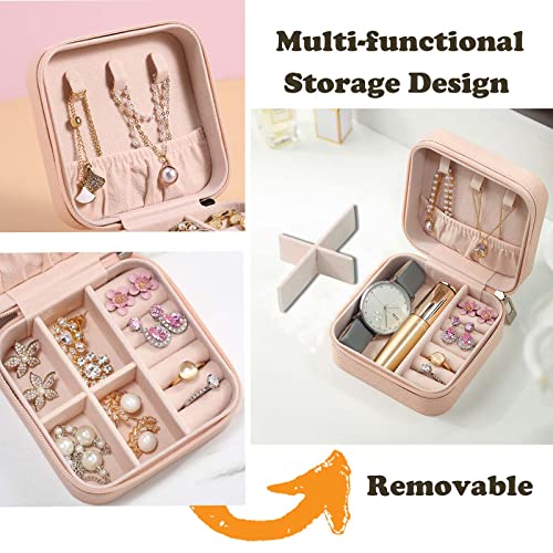 CIPIDI Travel Jewelry Case Bridesmaid Gifts Box,12 Pack Small Jewelry Box Mini Jewelry Organizer,PU Leather Portable Earri...