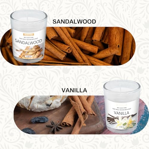 Scented Candles Gifts Set for Women, Aromatherapy Soy Wax Candles for Home, 6 Pack Jar Candle for Men Birthday, Valentine,...